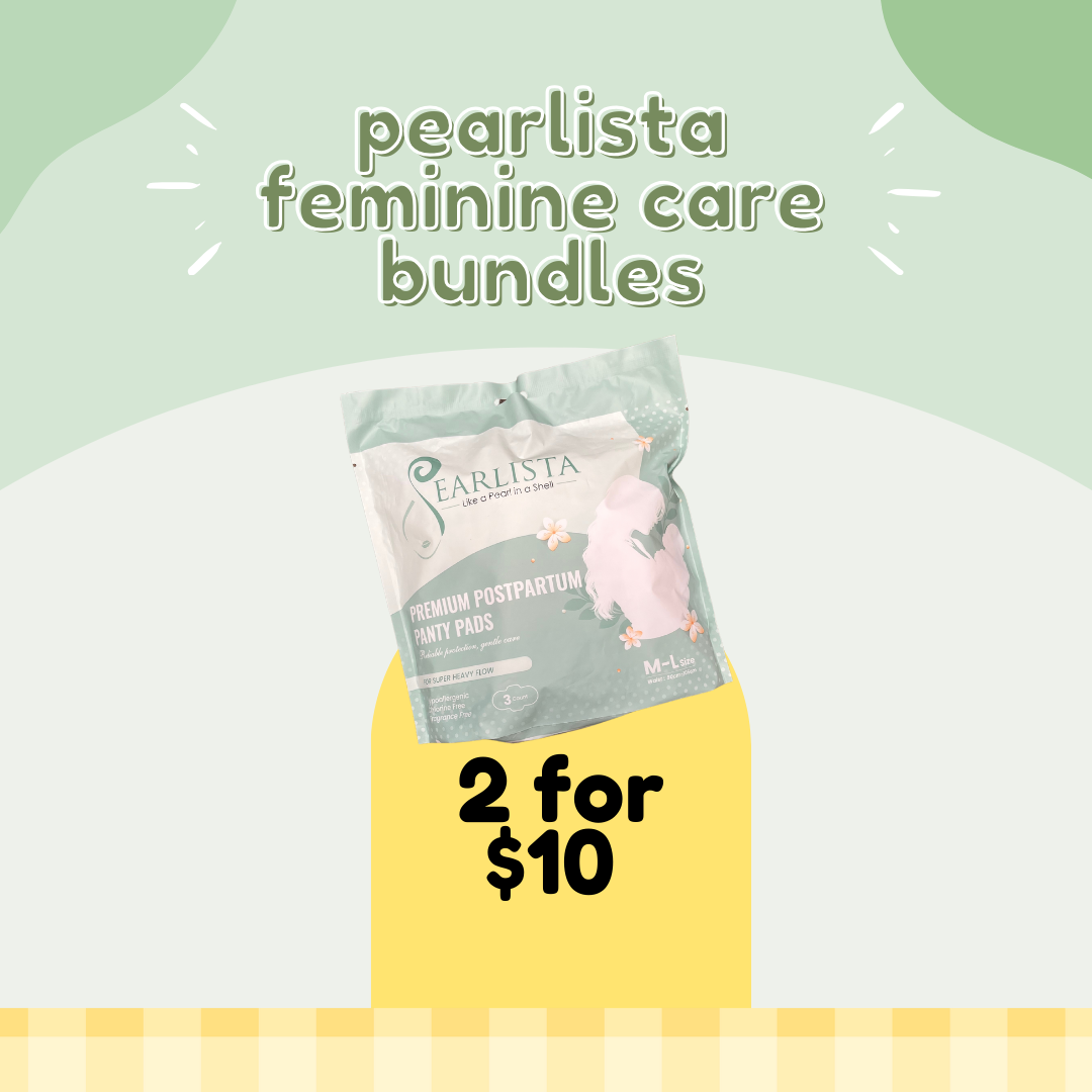Pearlista Premium Postpartum Panty Pads Bundle