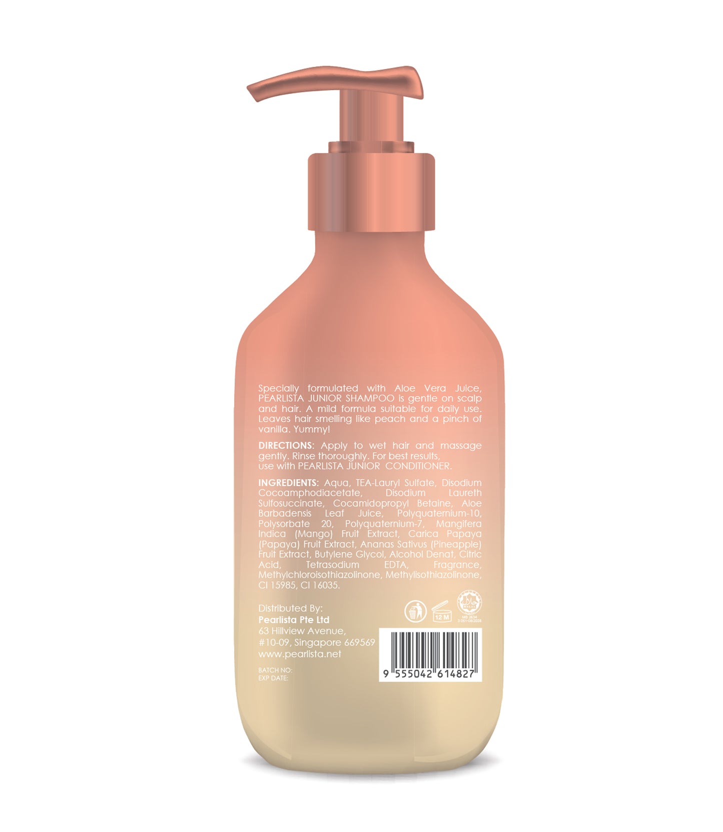 Pearlista Junior Peaches & Cream Shampoo